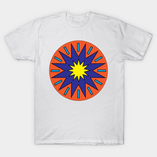 Star Circle design. T-Shirt by Madhur